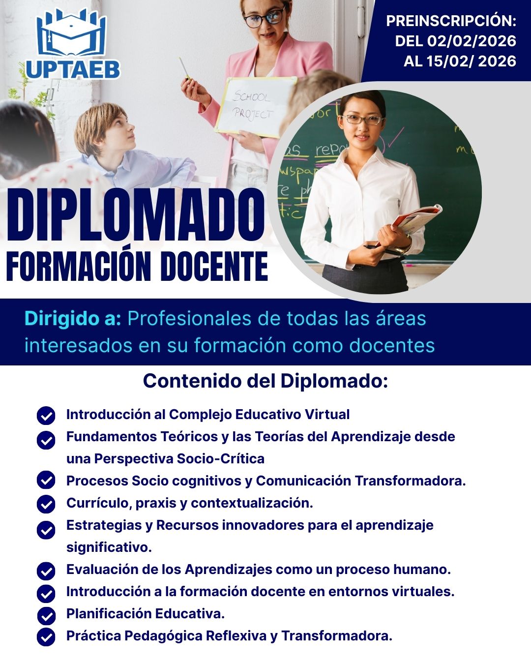 Contenido del Diplomado Formación Docente
