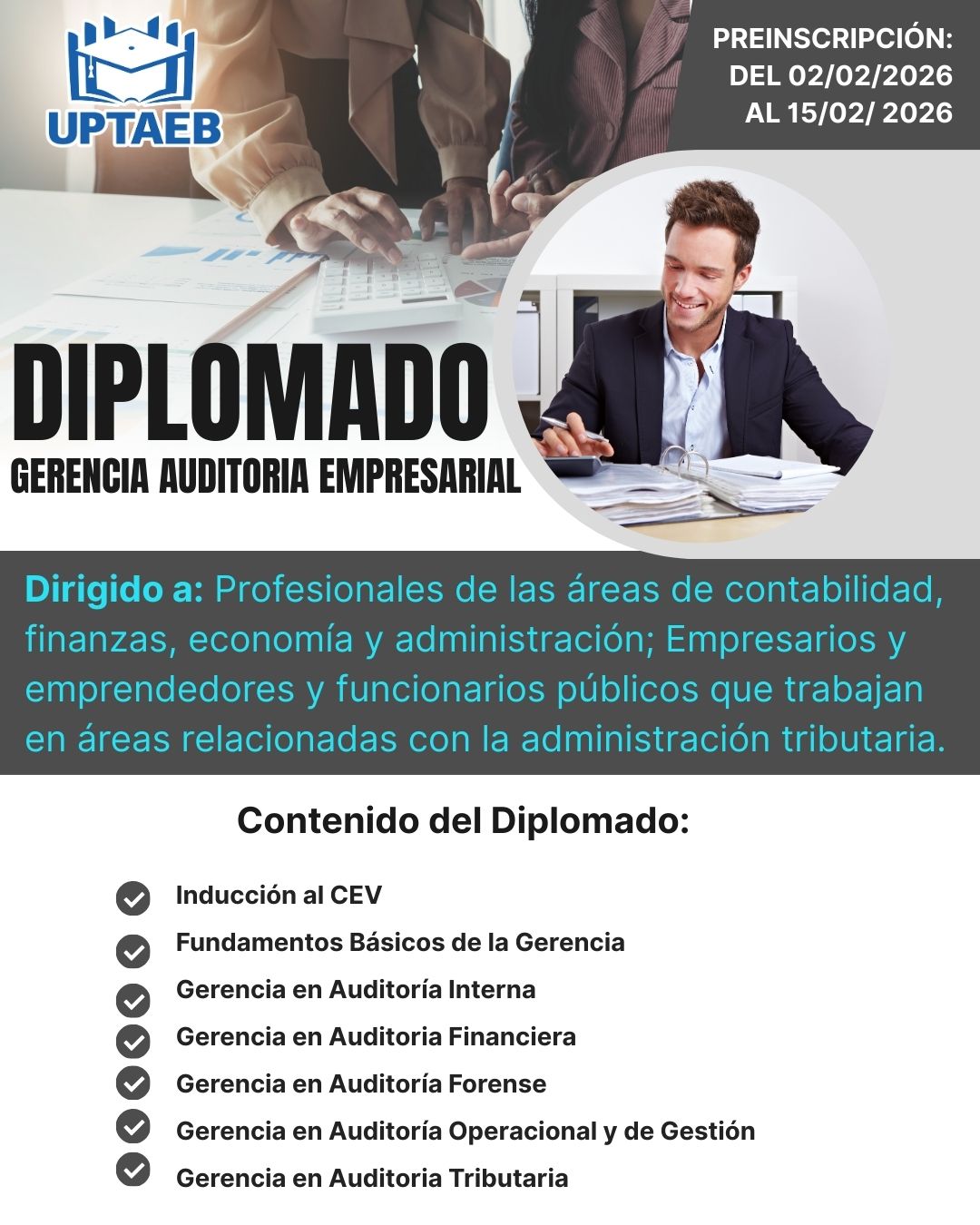Contenido Diplomado Gerencia Auditoría Empresarial