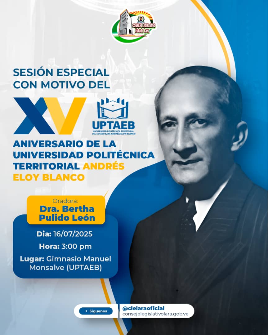 Sesión especial con motivo del XV aniversarios de laUPTAEB